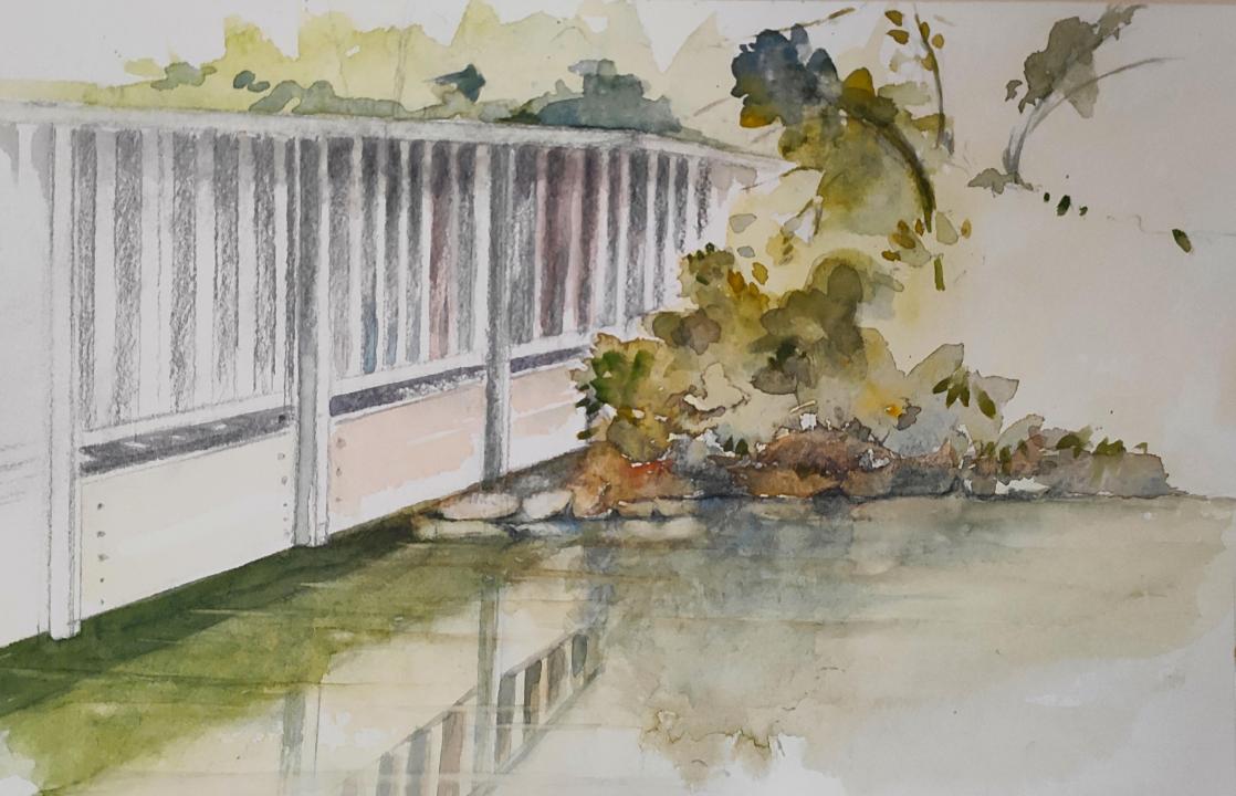 Puente de madera (Estanque de los patos)