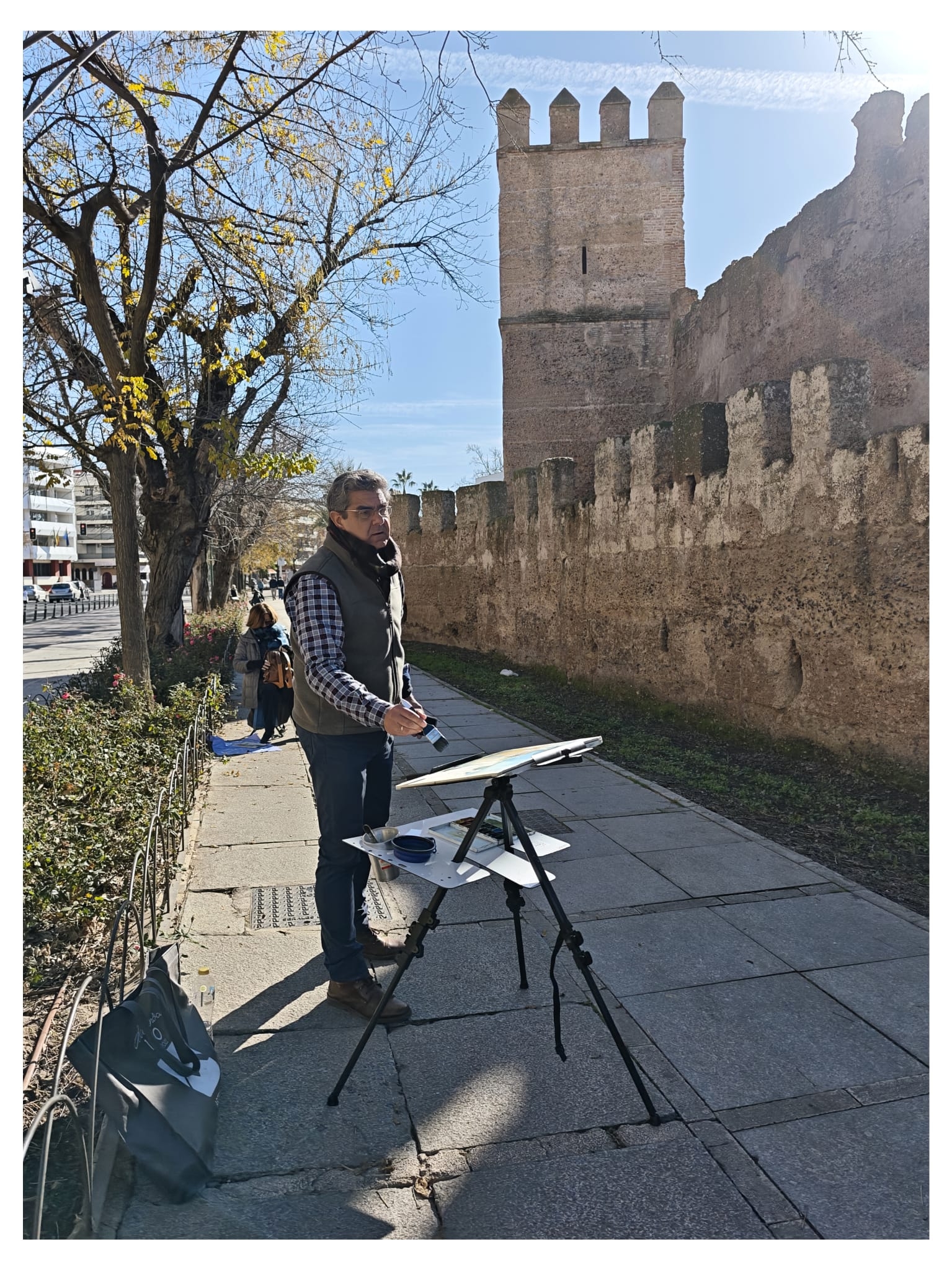 Salida a pintar a la Muralla de la Macarena