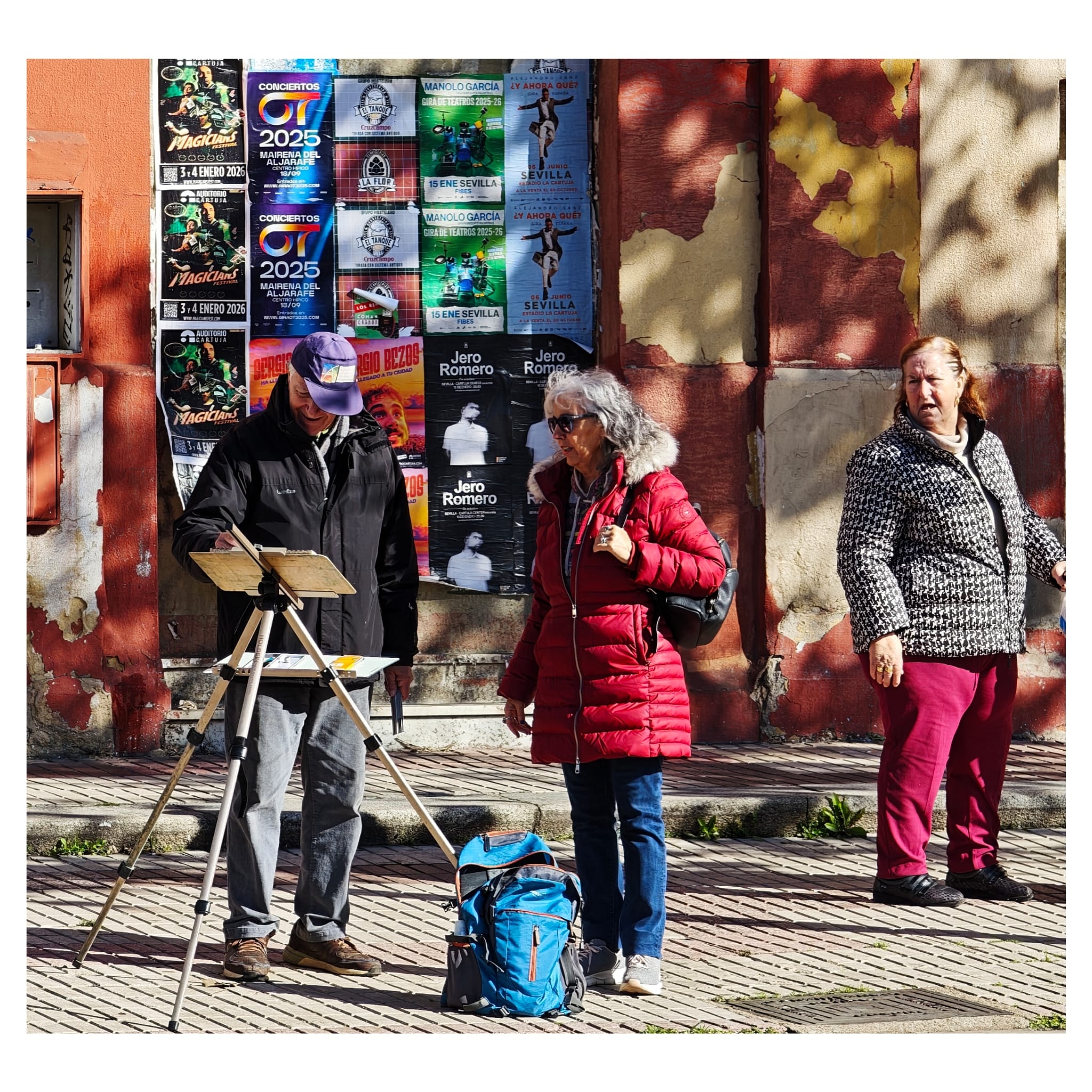 Salida a pintar a la Muralla de la Macarena