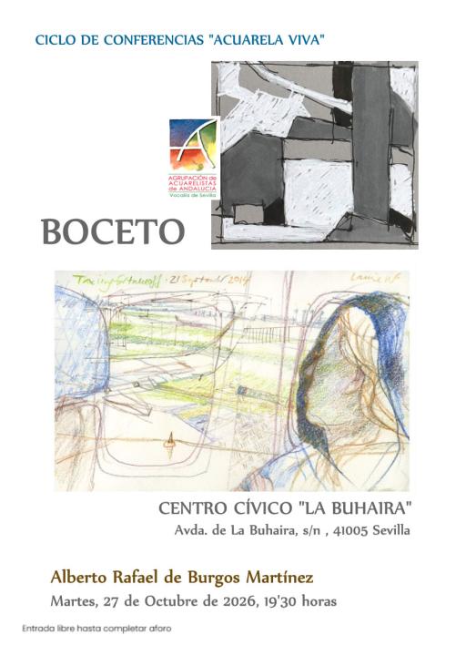 Imagen del evento: Ciclo de Conferencias Acuarela Viva: "Boceto"